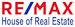 RE/MAX HOUSE OF REAL ESTATE logo